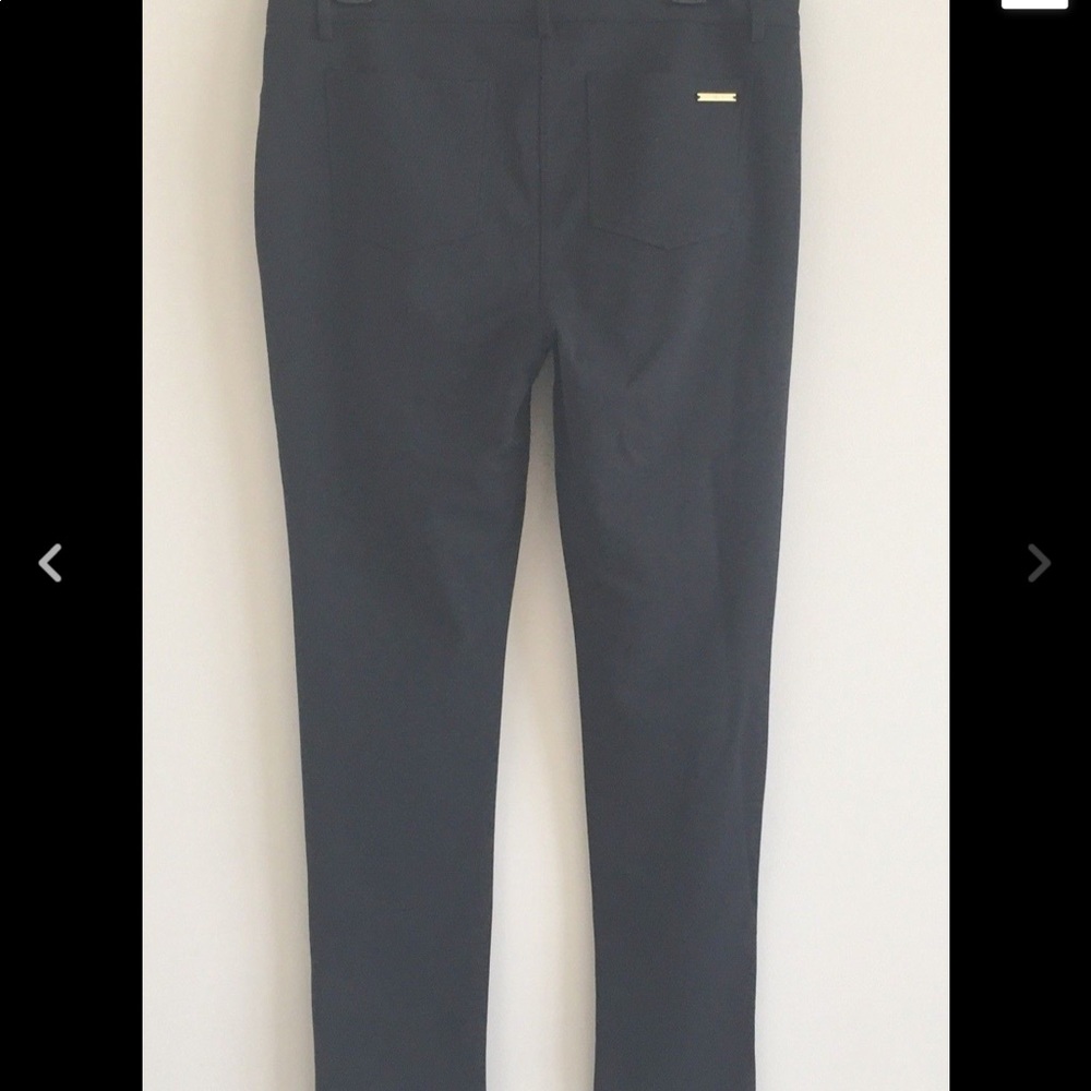 1 left NWT MICHAEL KORS FAUX LEATHER FRONT PANTS - Picture 2 of 2